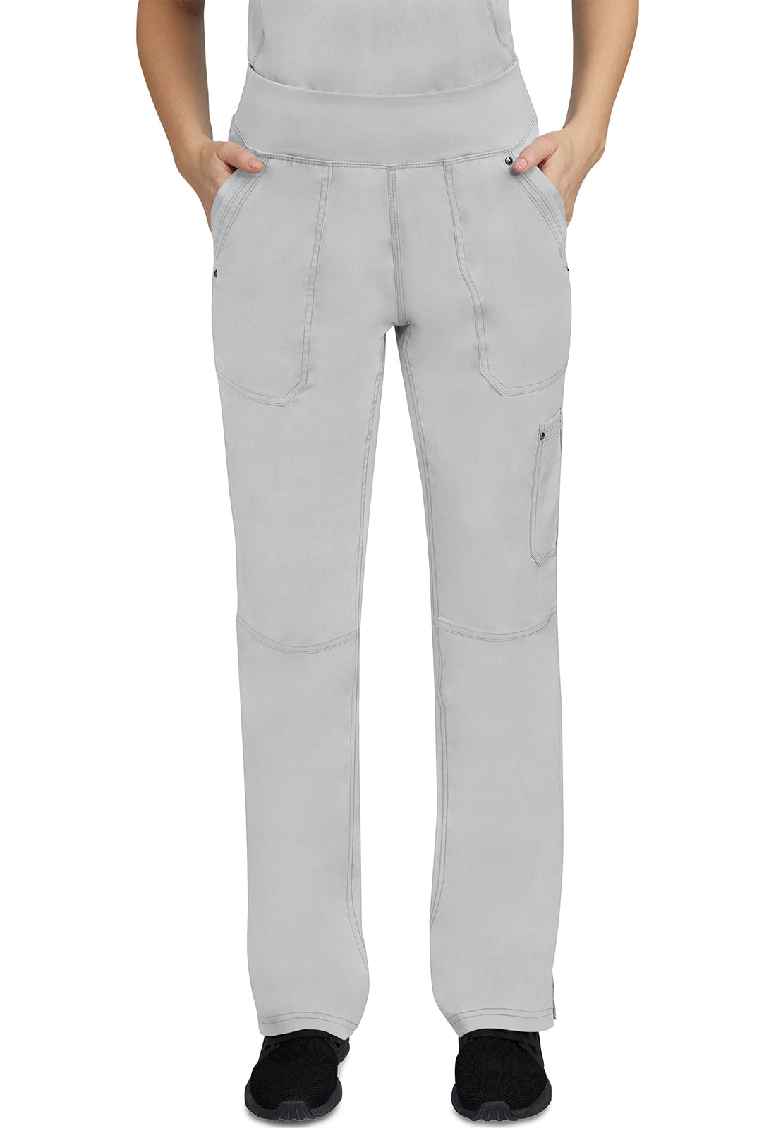 Tori Pant- Petite- 9133P- Light Gray
