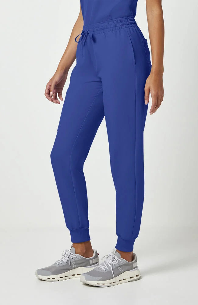 CK00034A- Women's 5-Pocket Mid Rise Knit Jogger Scrub Pant