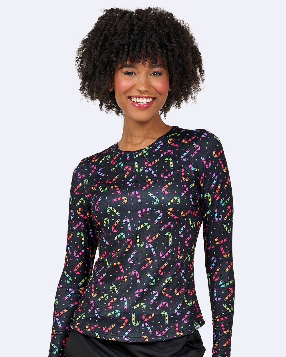 1155- Bella Brushed Knit Printed Tee