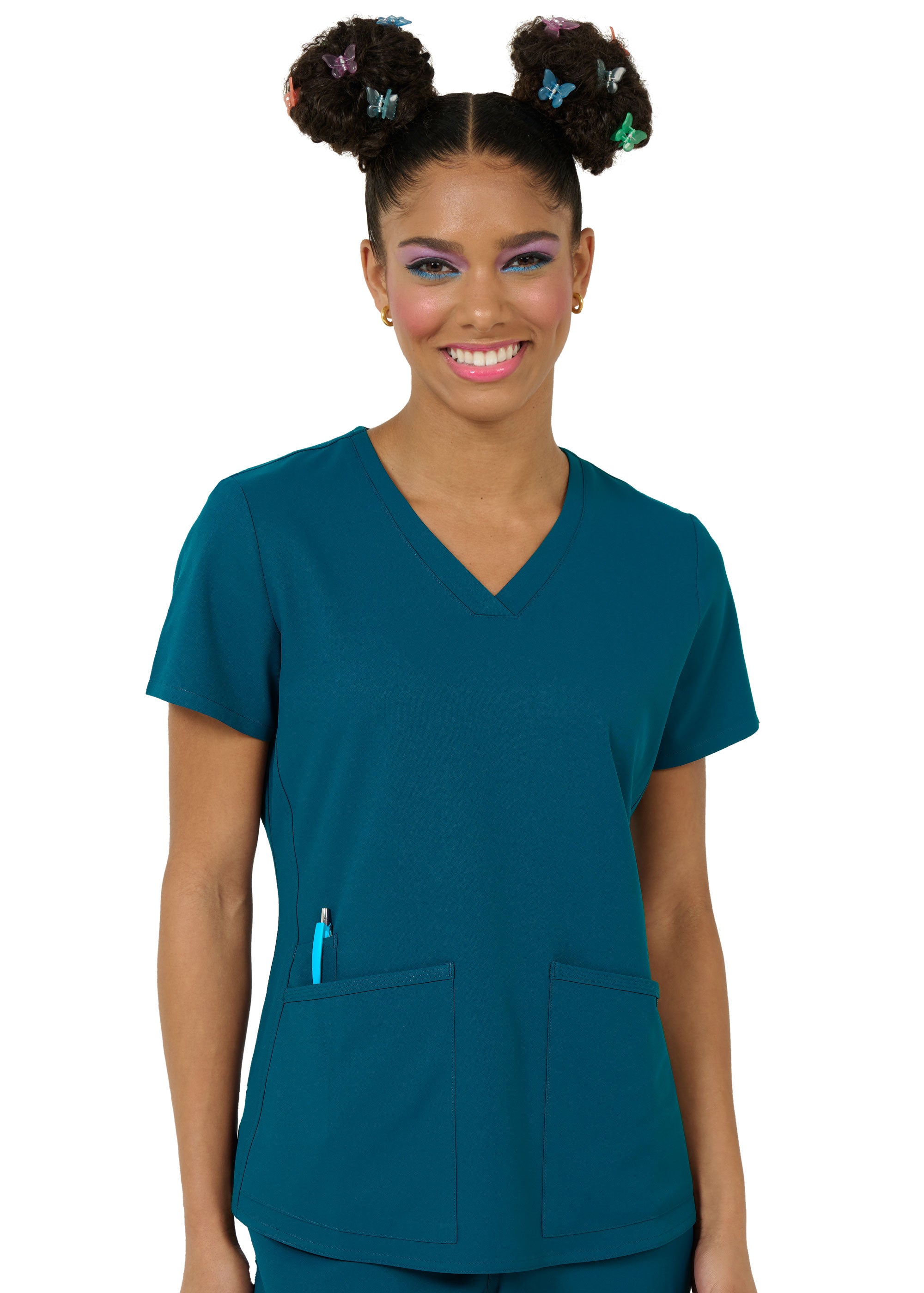 Focus V-Neck Top- 1165