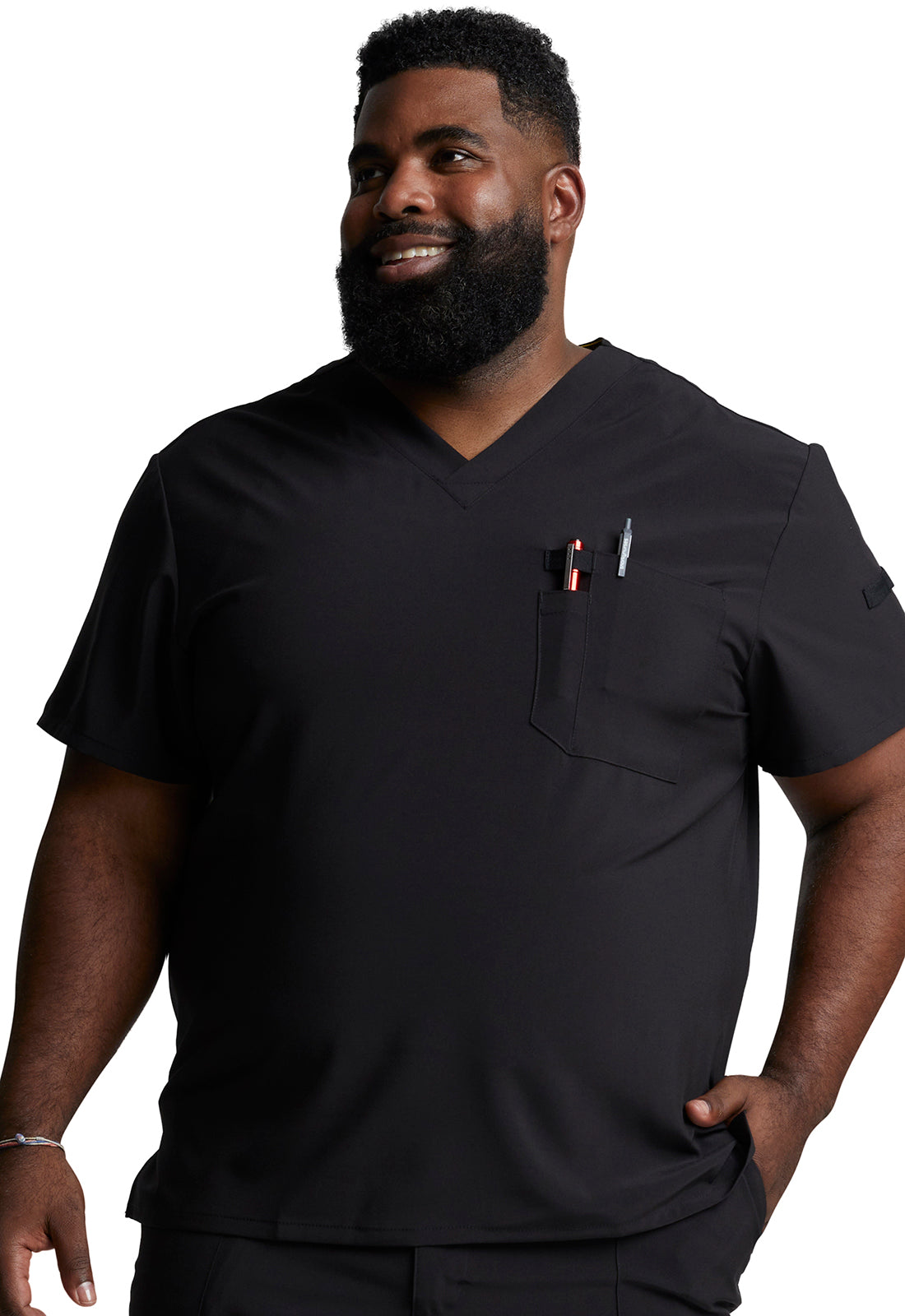 Men's Tuckable V-Neck Top- DK635