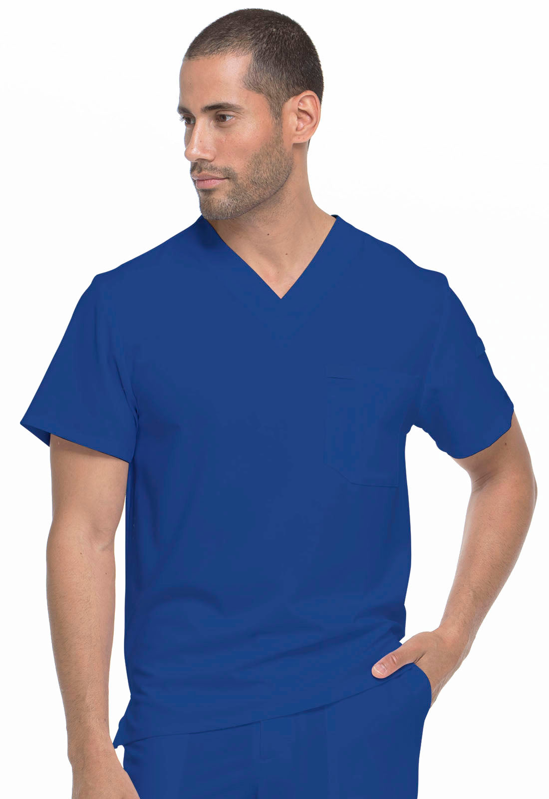 Men's Tuckable V-Neck Top- DK635- Galaxy