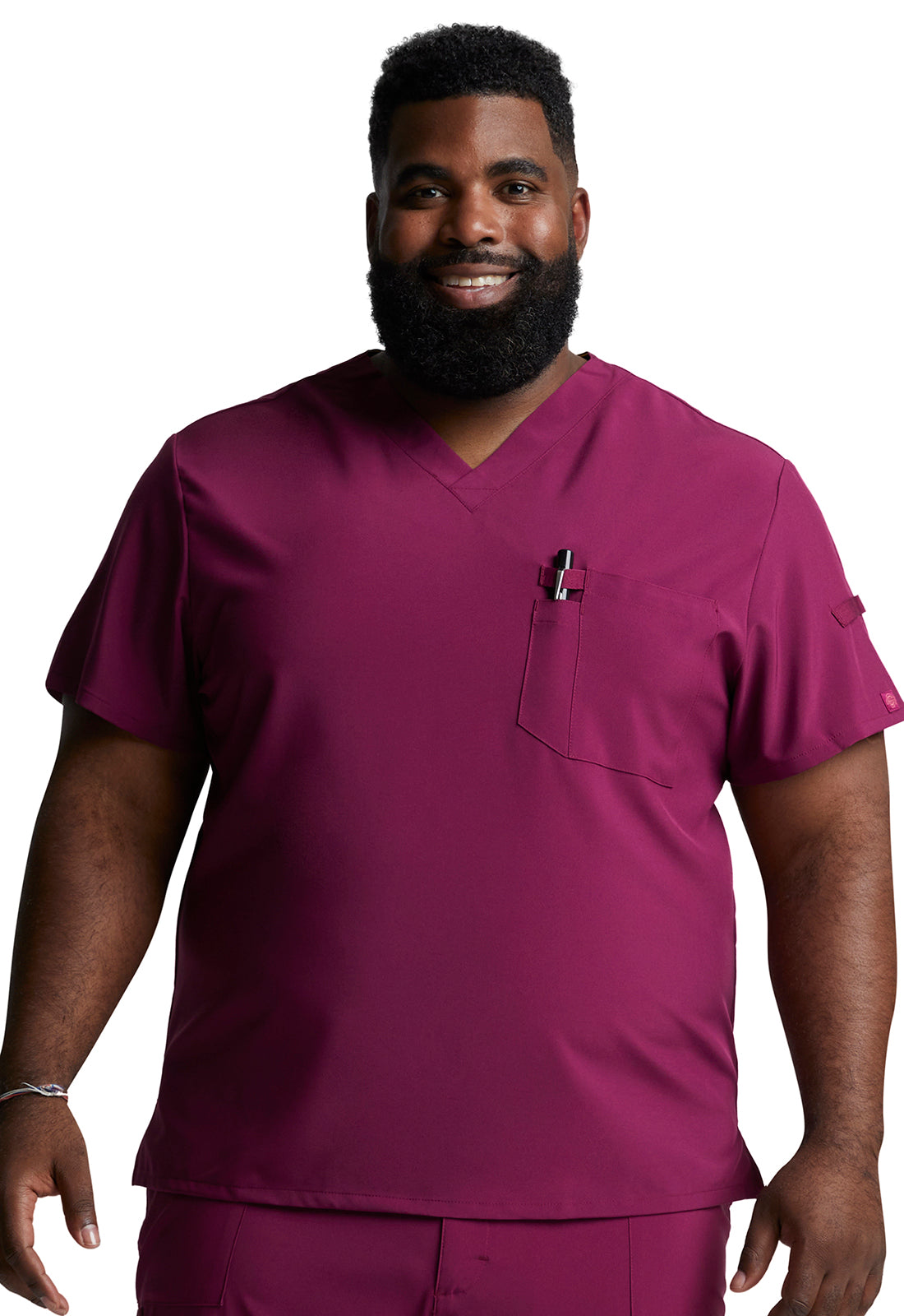 Men's Tuckable V-Neck Top- DK635