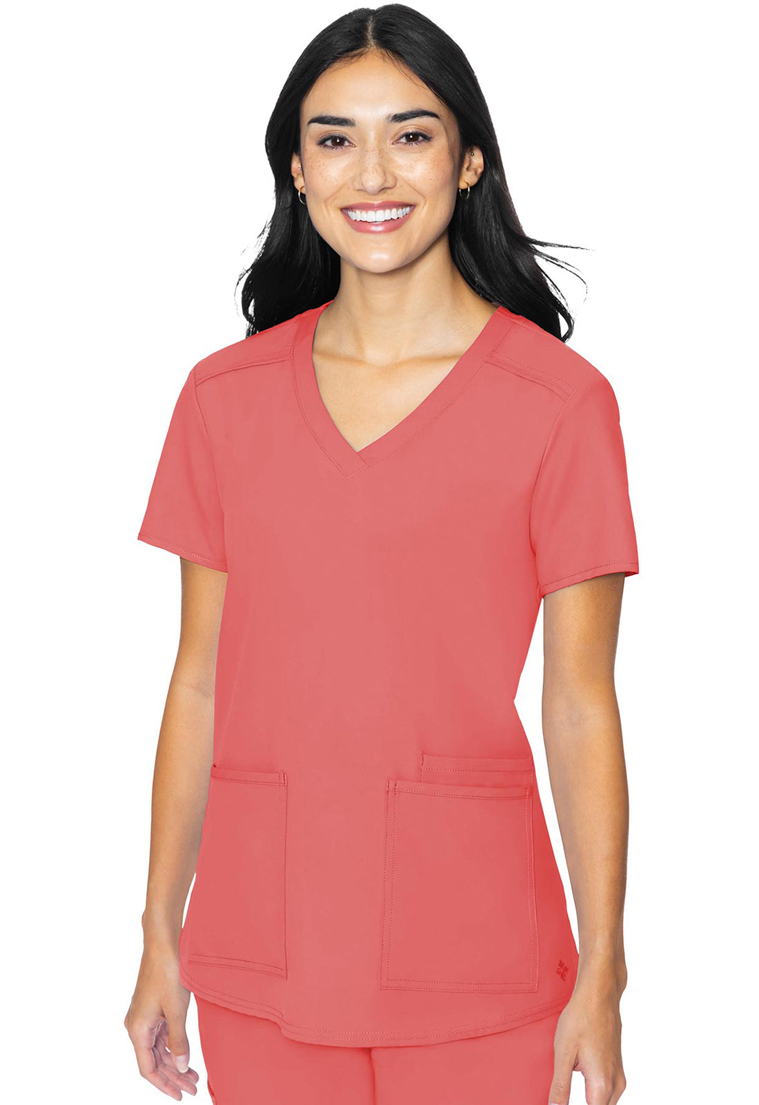 3 Pocket Top- MC2411- Coral