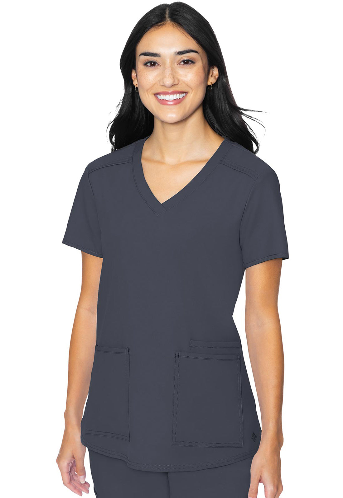 3 Pocket Top- MC2411- Pewter