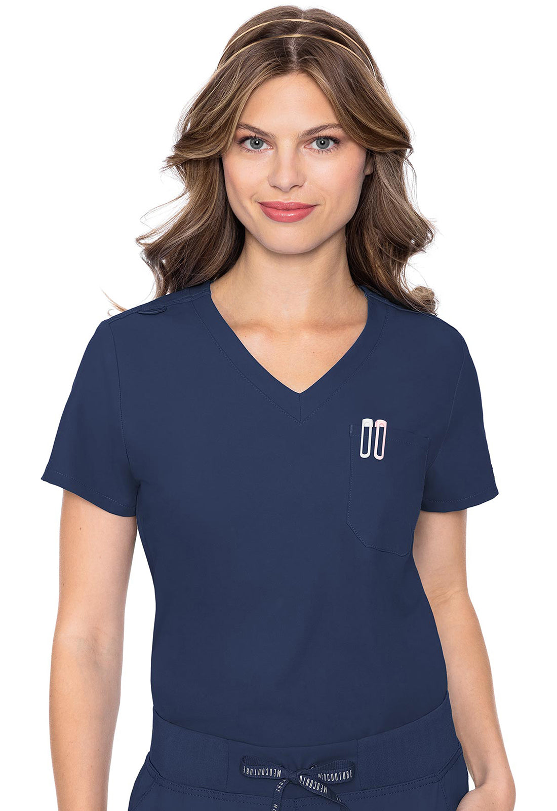 One Pocket Tuck-In Top- MC2432- Navy