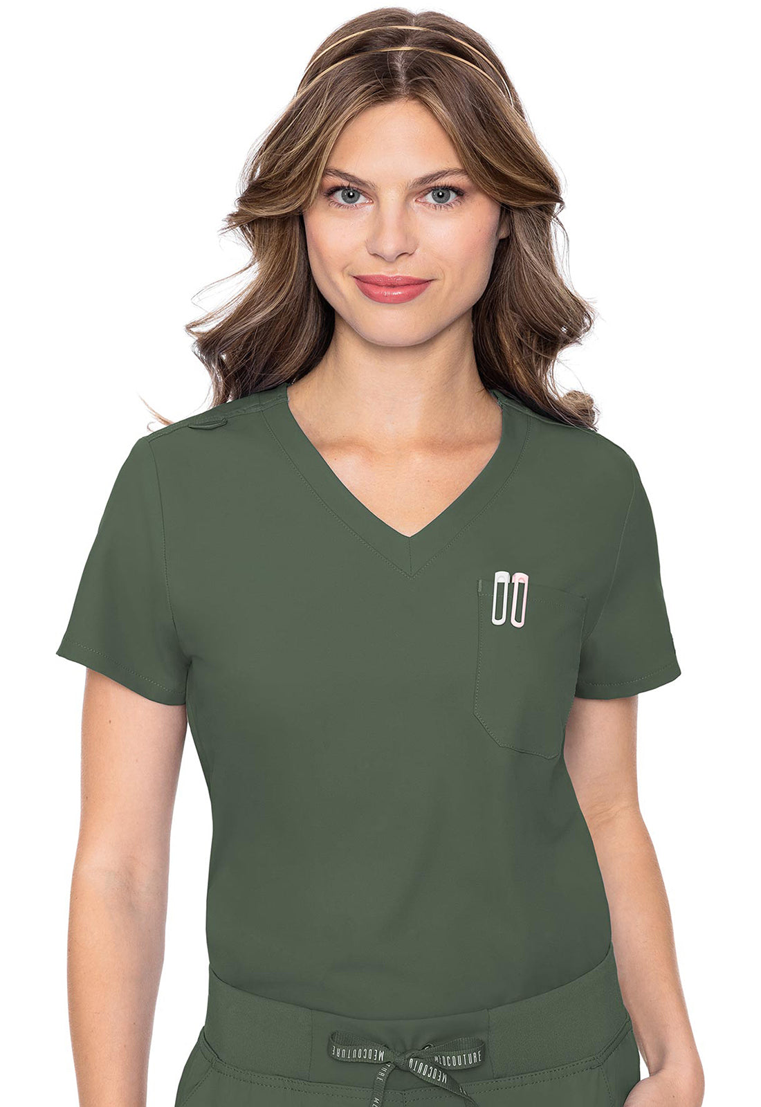 One Pocket Tuck-in Top- MC2432- Olive