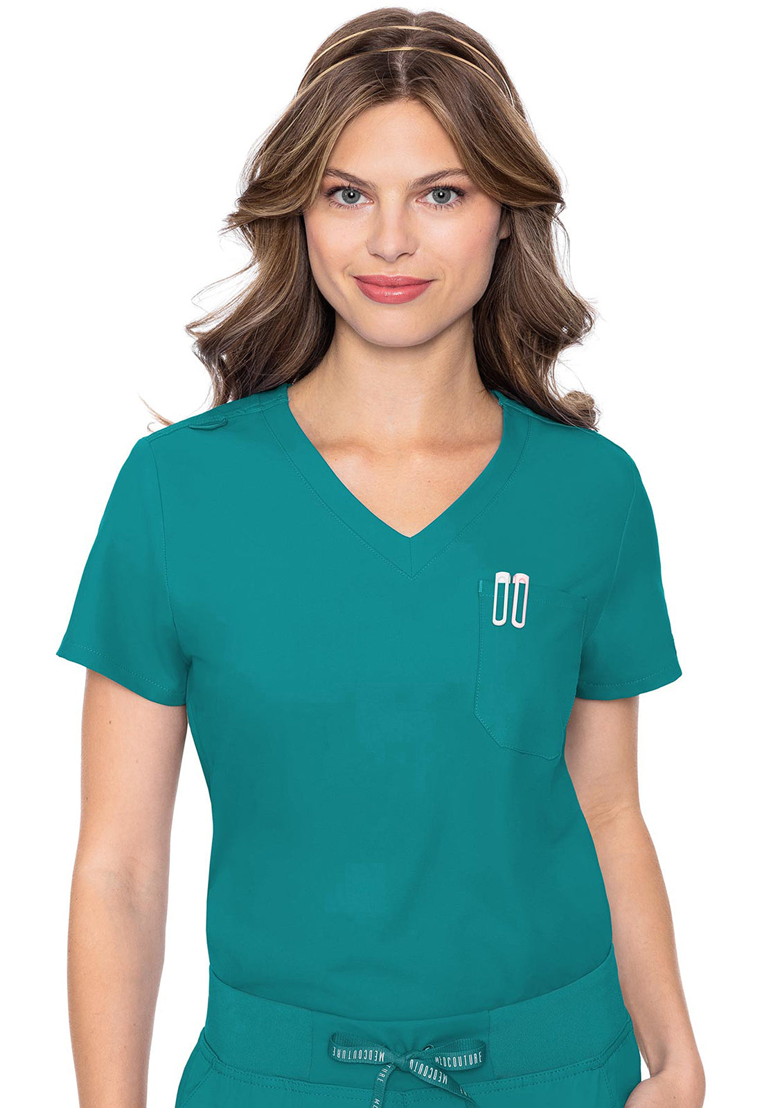 One Pocket Tuck-in Top- MC2432- Teal