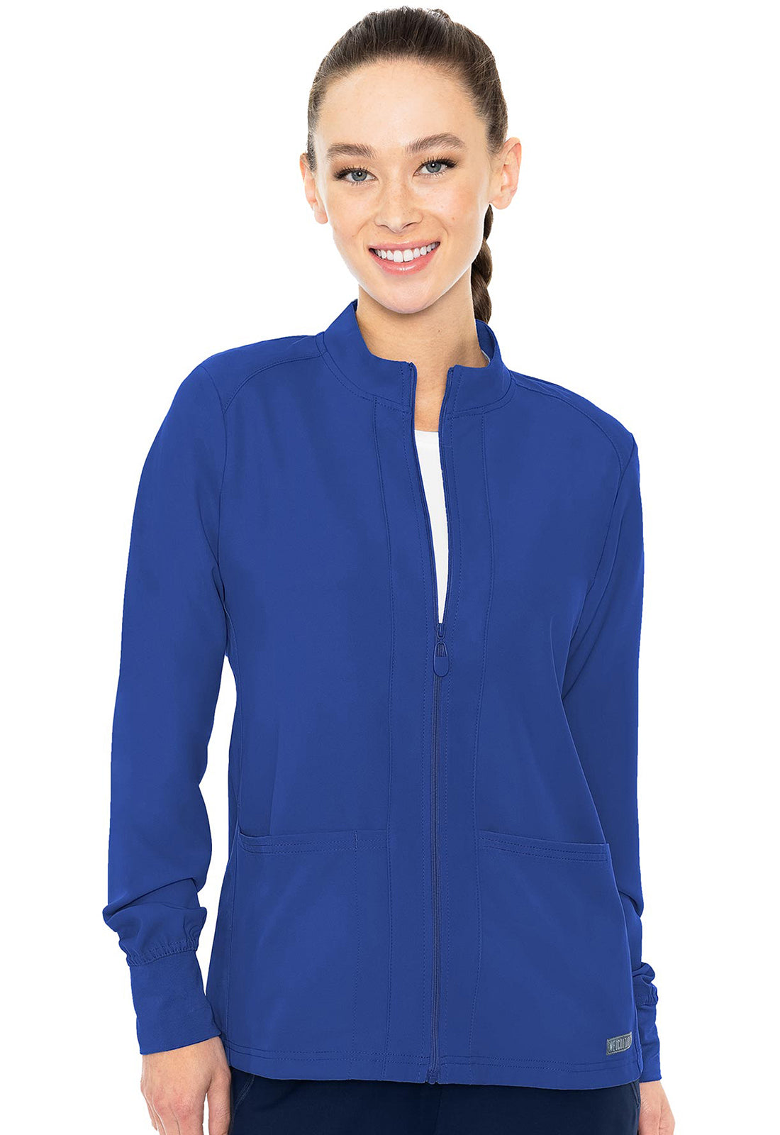 Zip Front Warm-Up With Shoulder Yokes- MC2660- Royal