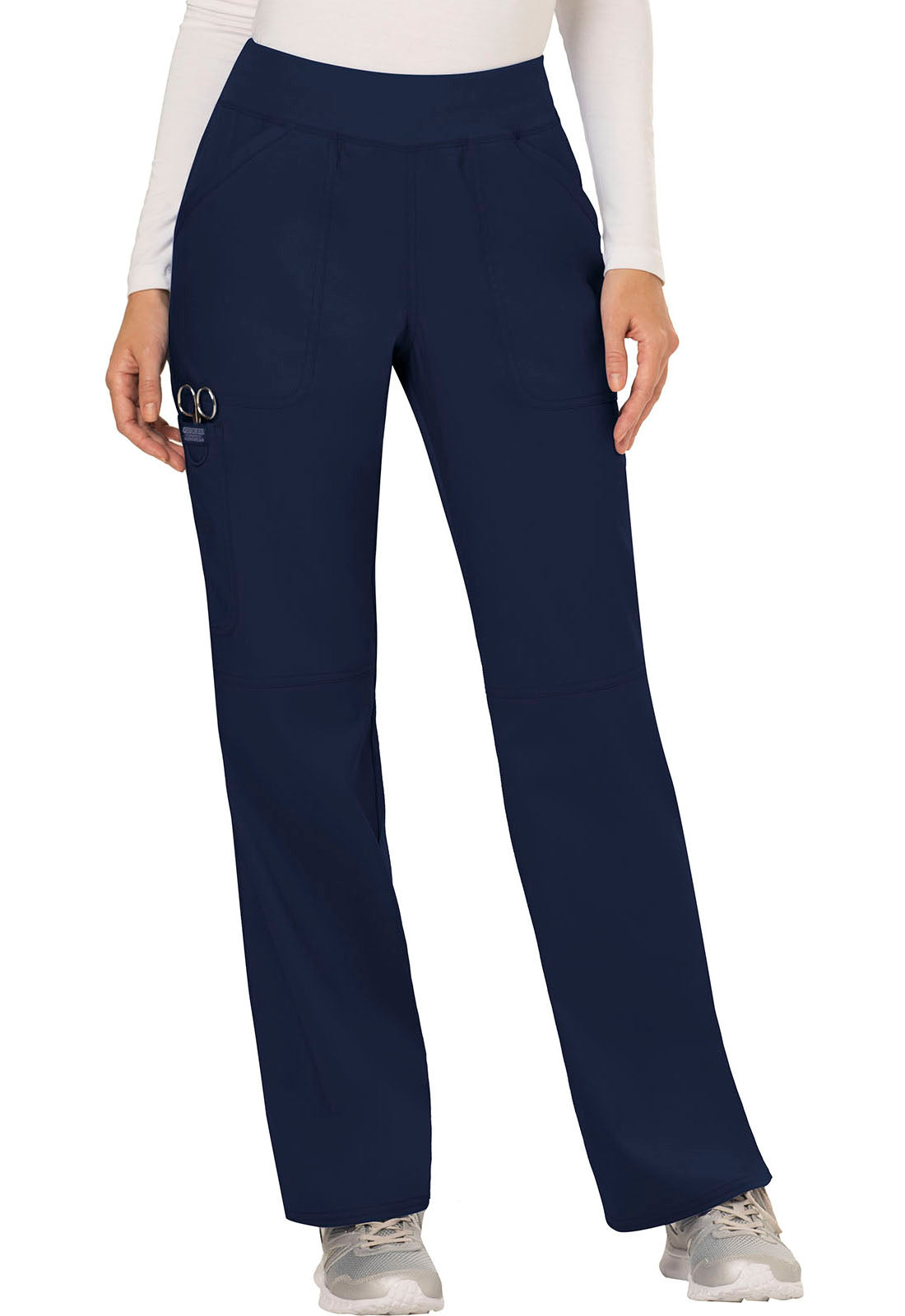 Mid Rise Straight Leg Pull-on Pant- WW110- Navy