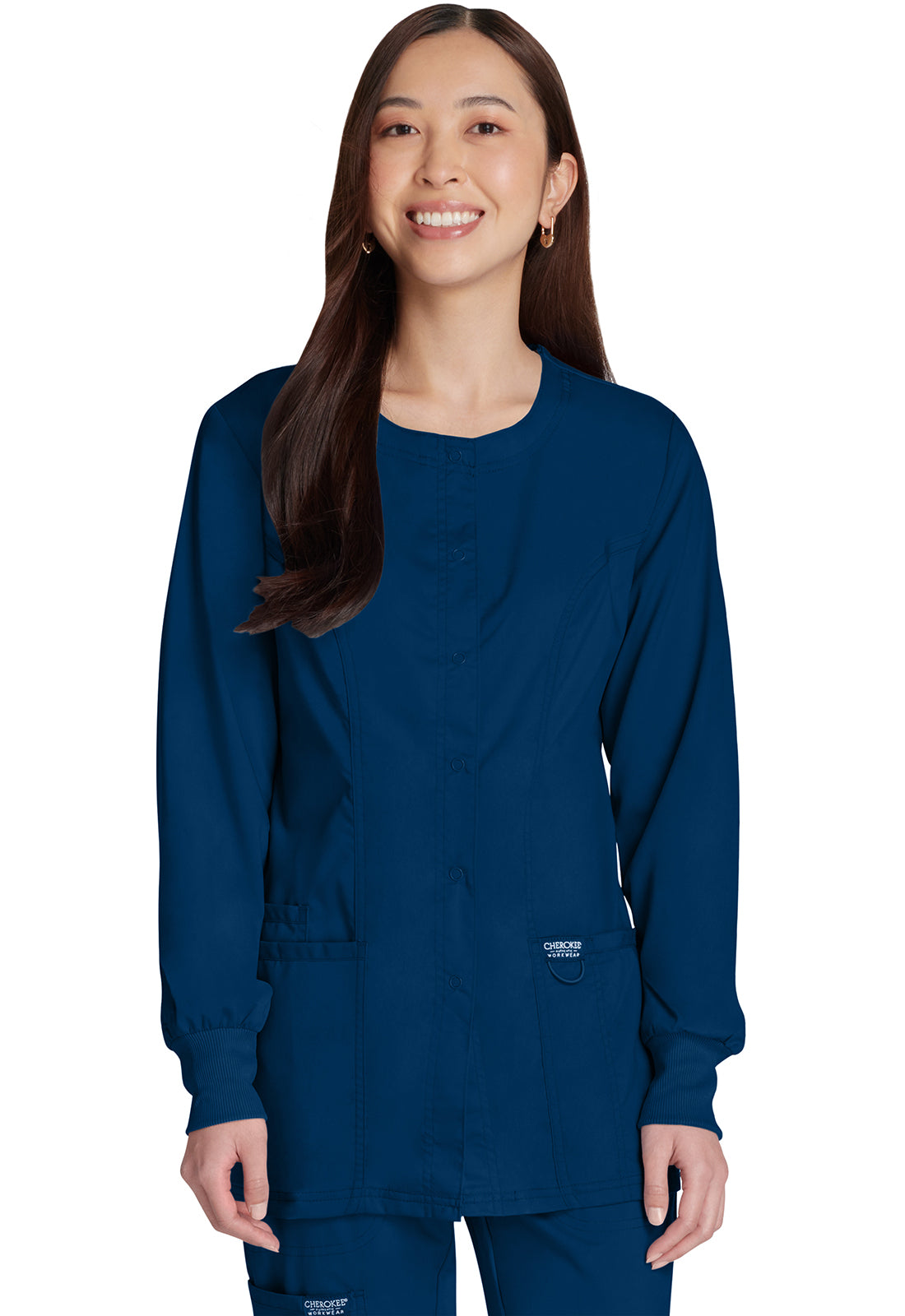 Snap Front Jacket- WW310- Navy
