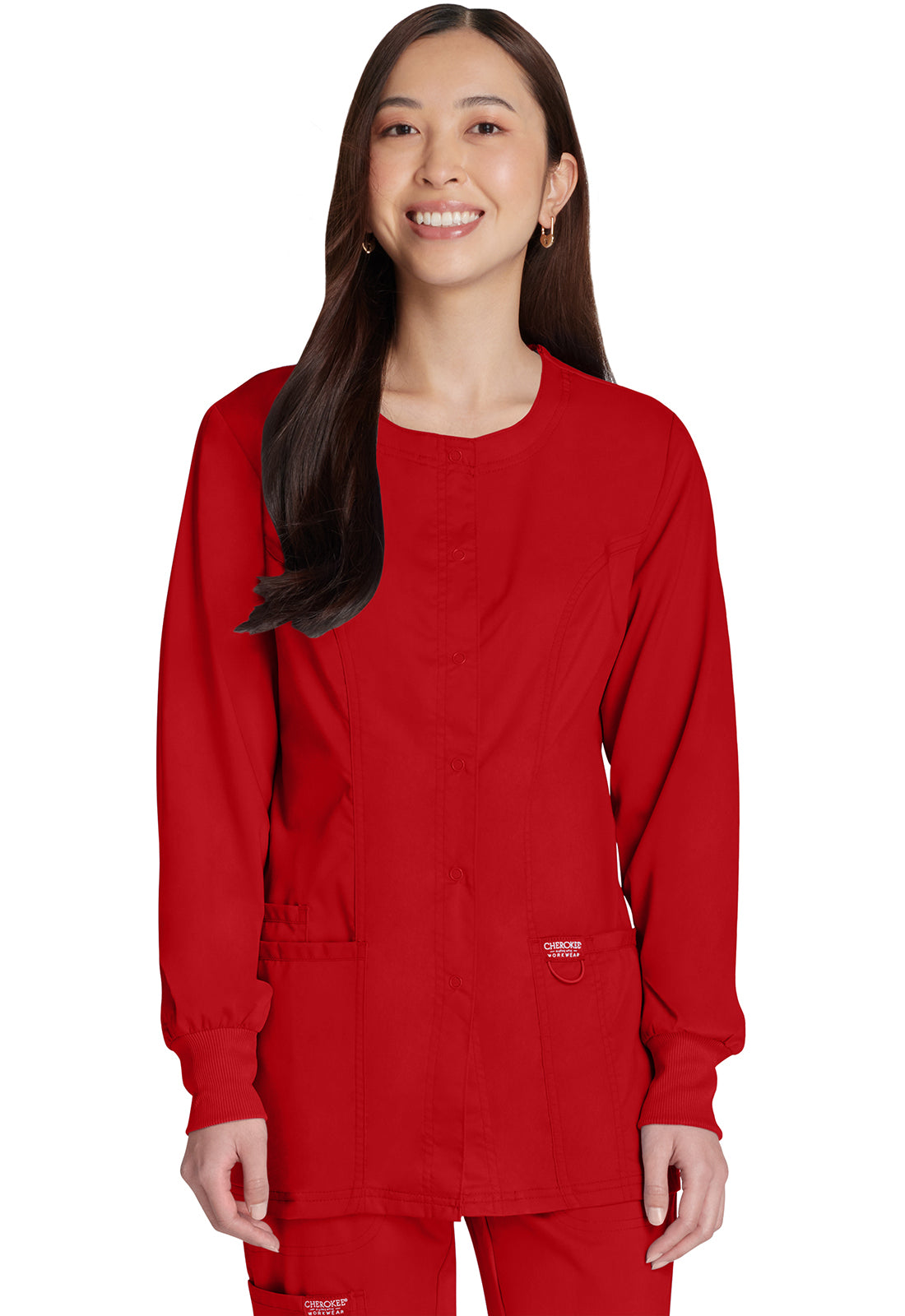 Snap Front Jacket- WW310- Red