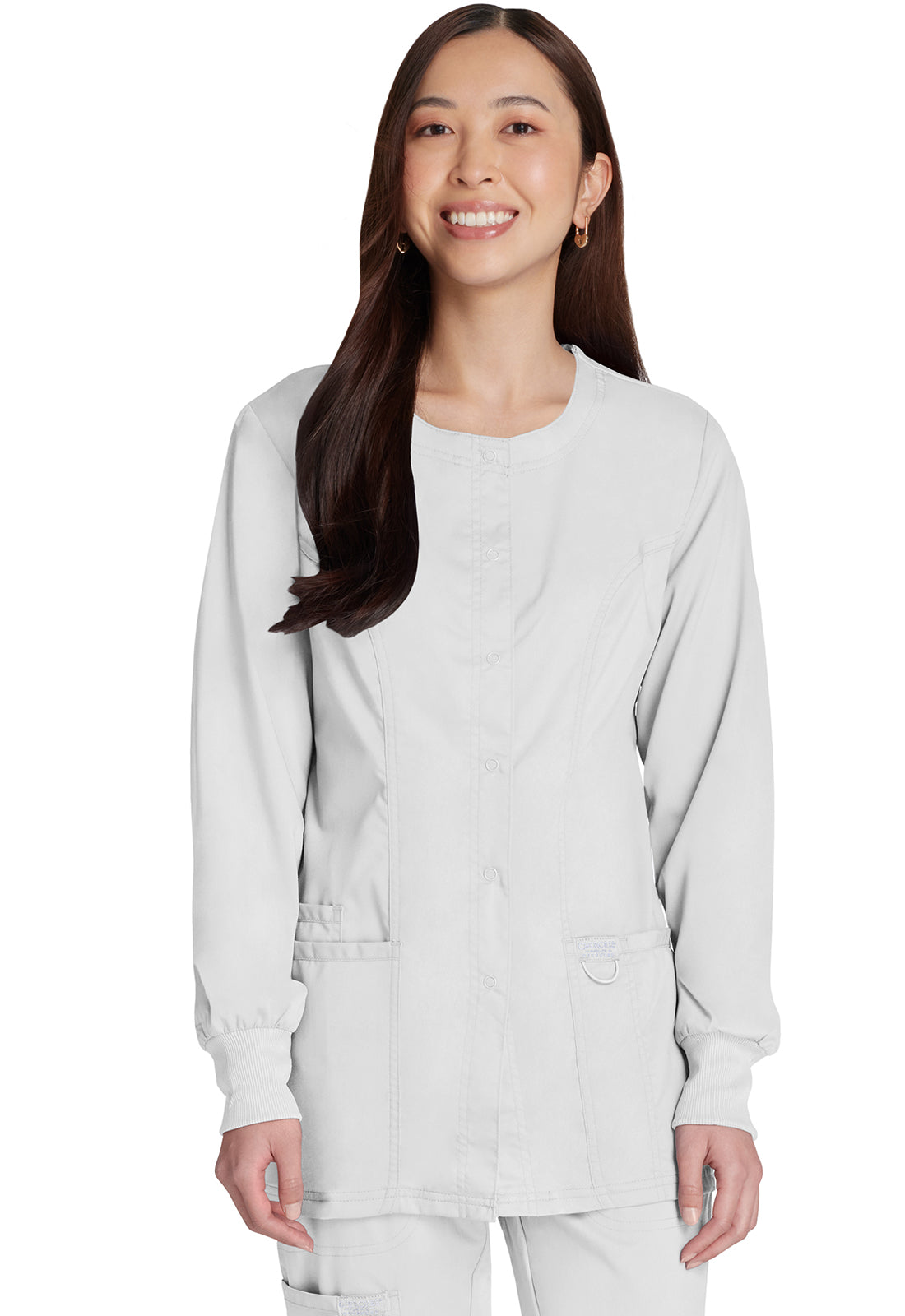 Snap Front Jacket- WW310- White
