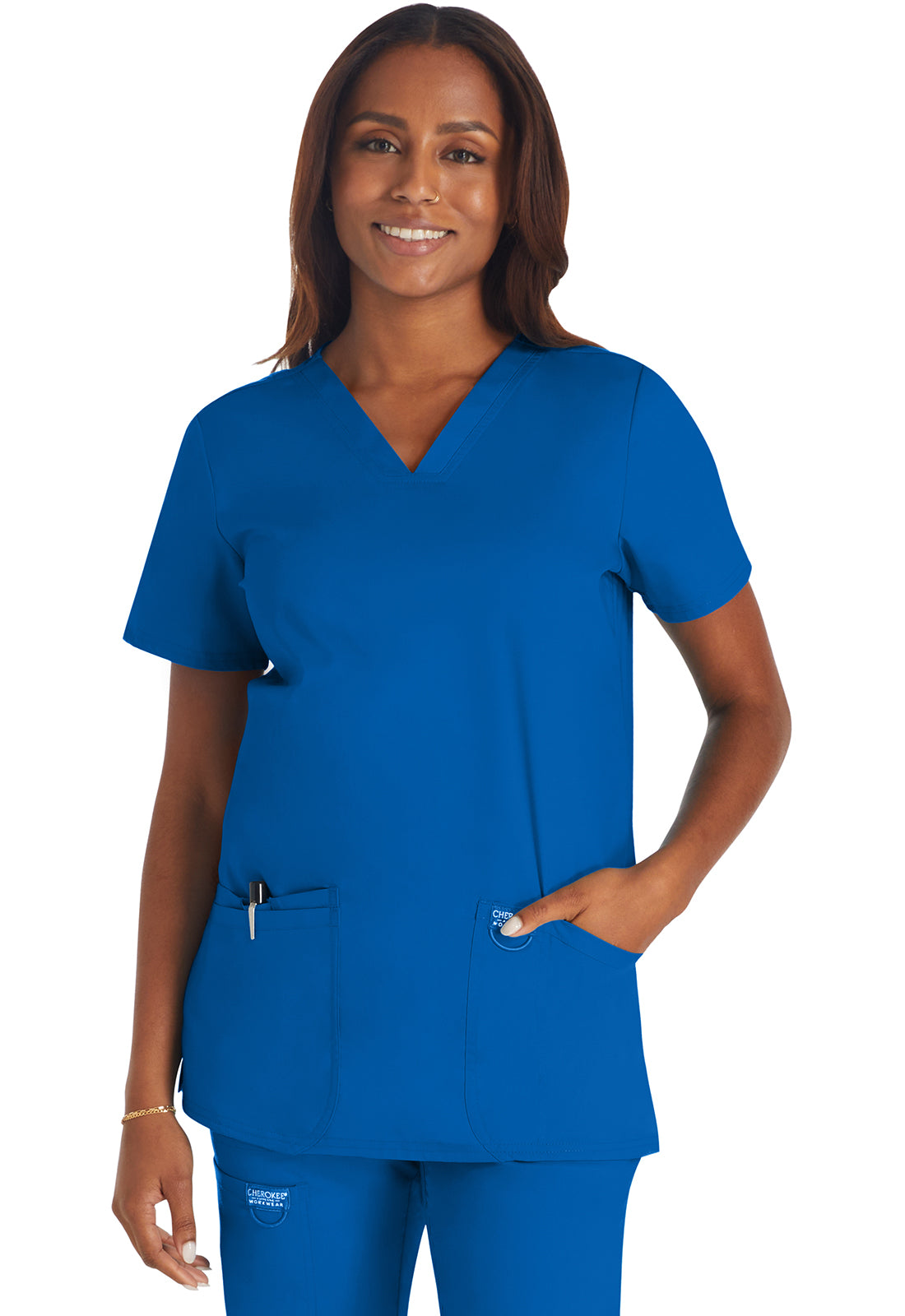 V-Neck Top- WW620- Royal