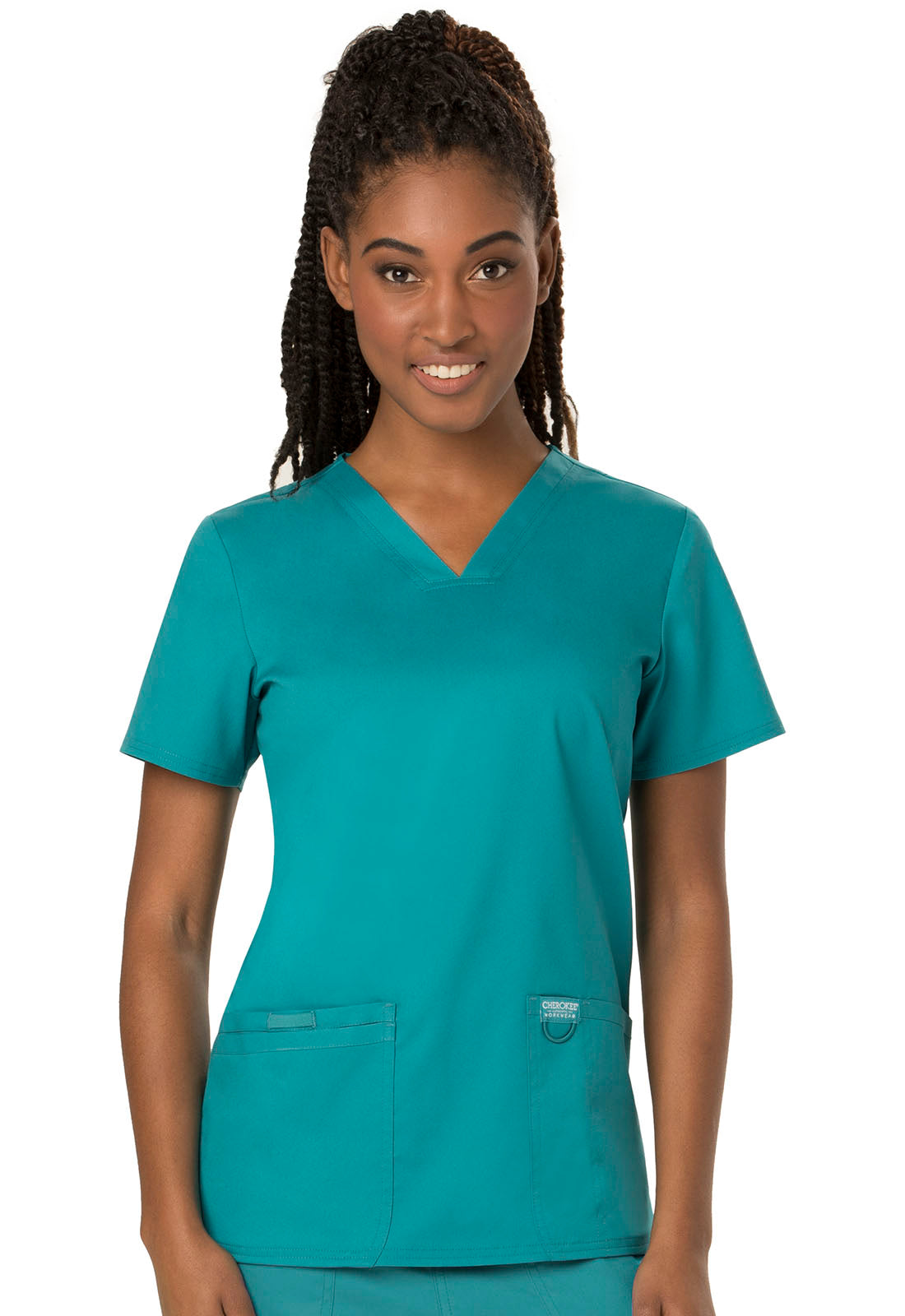 V-Neck Top- WW620- Teal
